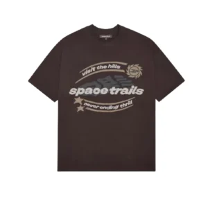 BROKEN PLANET SPACE TRAILS BROWN T-SHIRT