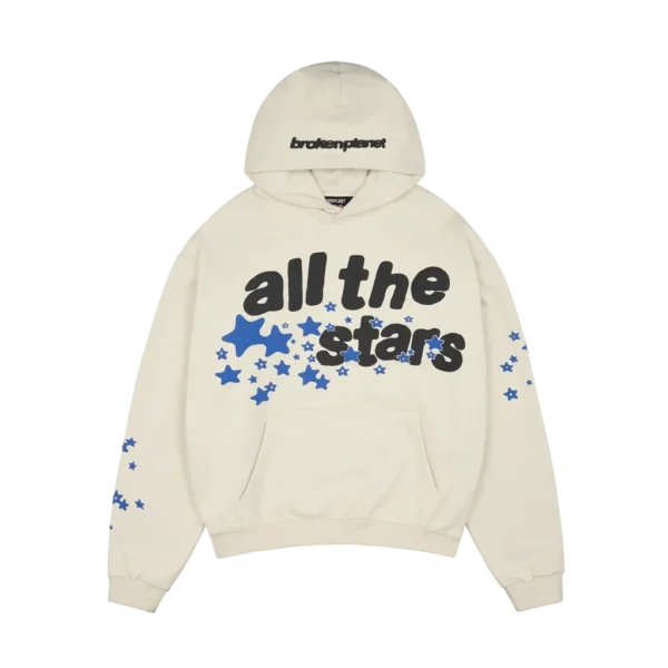 Broken Planet Hoodie All The Stars – Ivory White